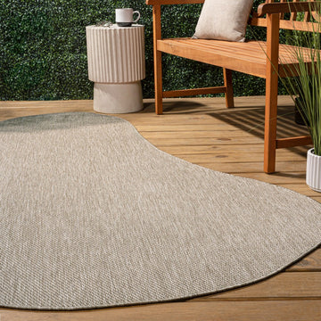 Evan Modern Rustic Organic Curve Indoor/Outdoor Area Rug